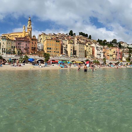 Mansfield Vue Carte Postale Terrasse Piscine Calme Port A 200M A Pied Apartment Menton Ngoại thất bức ảnh