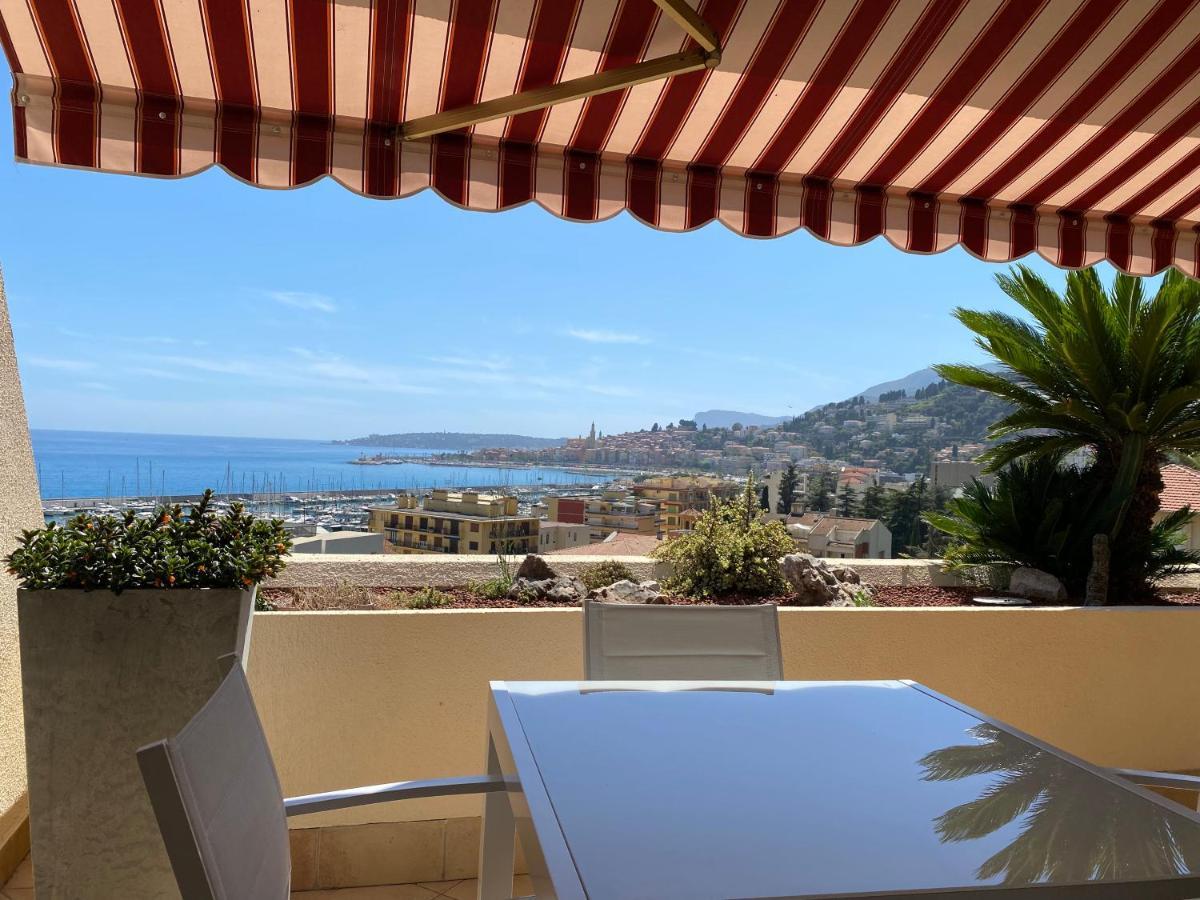 Mansfield Vue Carte Postale Terrasse Piscine Calme Port A 200M A Pied Apartment Menton Ngoại thất bức ảnh